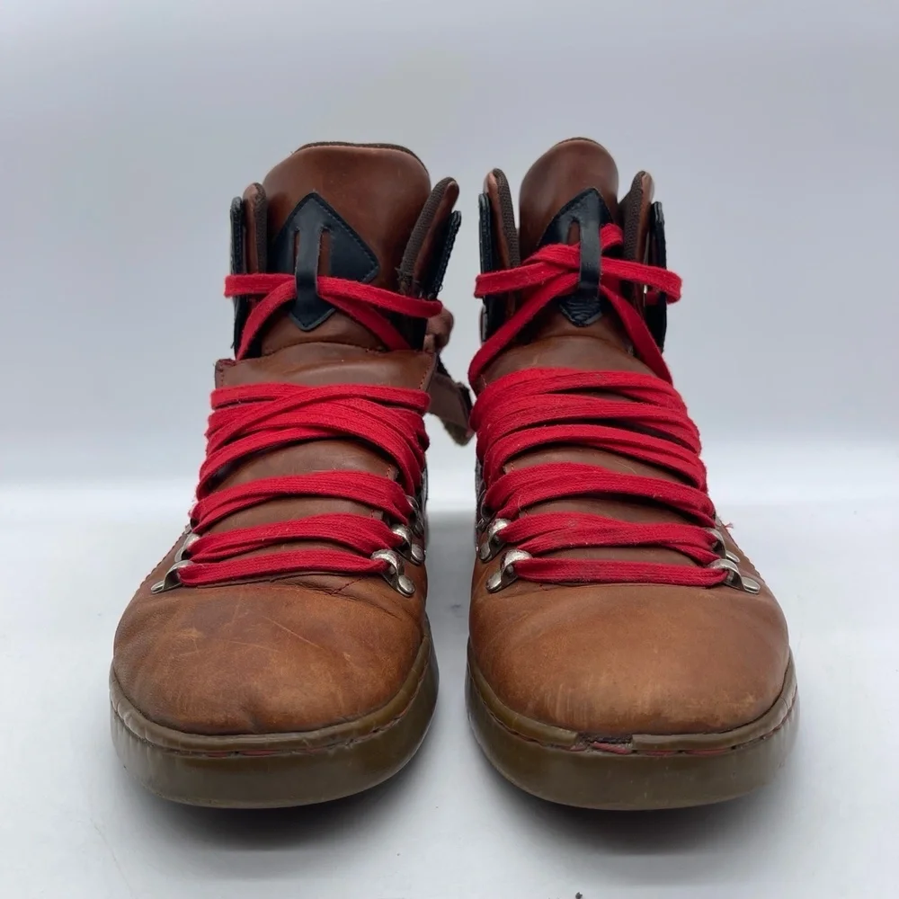 Creative Recreation Baretto CR21241 Men's Size 9.5 Boots Brown Black Red Leather